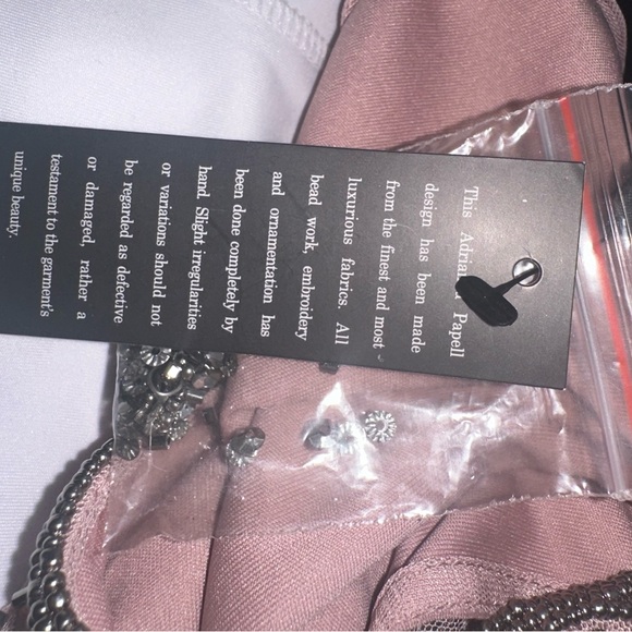 ADRIANNA PAPELL Womens Sequined Dolman Sleeve Crew Neck Full-Length Formal Gown - Picture 9 of 10